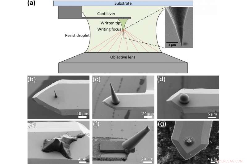 Custom AFM Probes Fabricated with 3‑D Direct Laser Writing