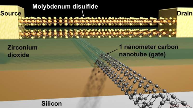 Scientists Build Record‑Breaking 1‑Nanometer Carbon Nanotube Gate Transistor