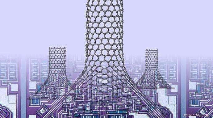 Nano-Chimneys: Graphene Cones Enhance Circuit Cooling
