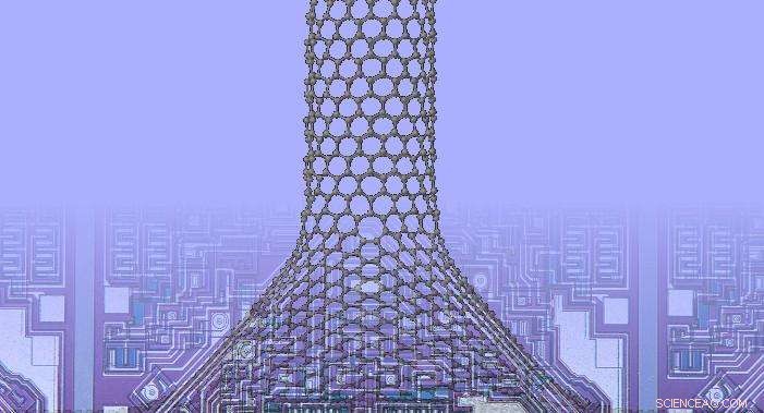 Nano-Chimneys: Graphene Cones Enhance Circuit Cooling