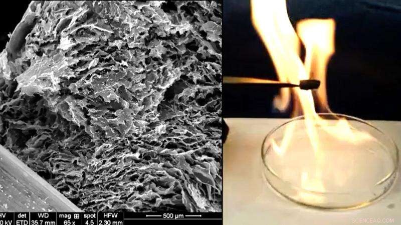 Ultra-Lightweight Graphene-Ceramic Metamaterial: Exceptional Strength and Advanced Flame Resistance
