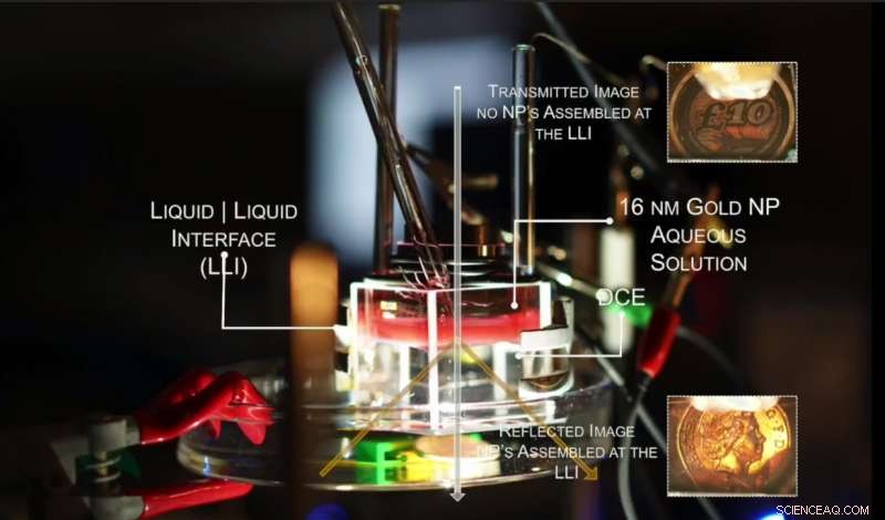 Self-Assembling Nanoparticle Arrays Toggle Between Mirror and Window