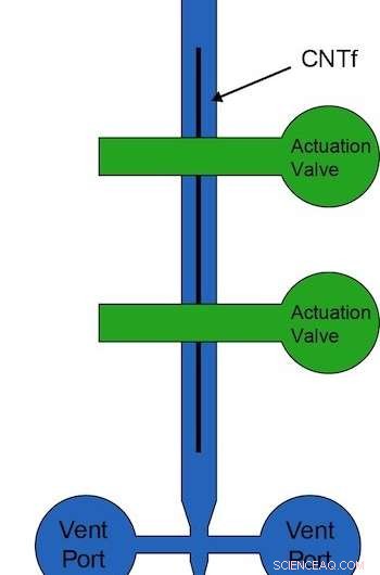 Nanotubes Guided by Microfluidics for Gentle Brain Tissue Penetration