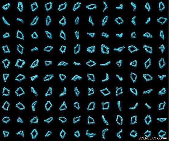 3‑D Imaging of Individual Flexible DNA Building Blocks Reveals Structural Details