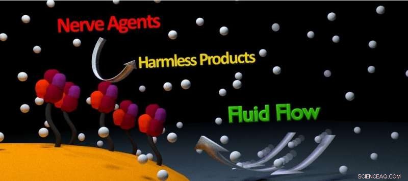 Enzyme Nanobots Neutralize Nerve Agents with Precision