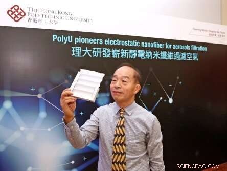 PolyU Engineers Advanced Electrostatic PVDF Nanofiber Filter for Superior Airborne Particle Capture