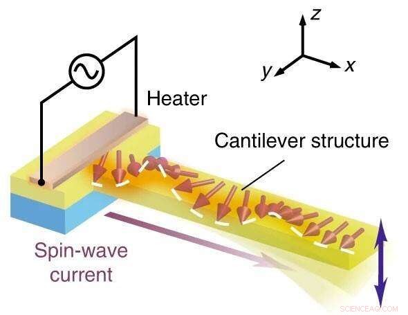 Electron Spin–Induced Mechanical Vibrations in YIG Cantilever Systems