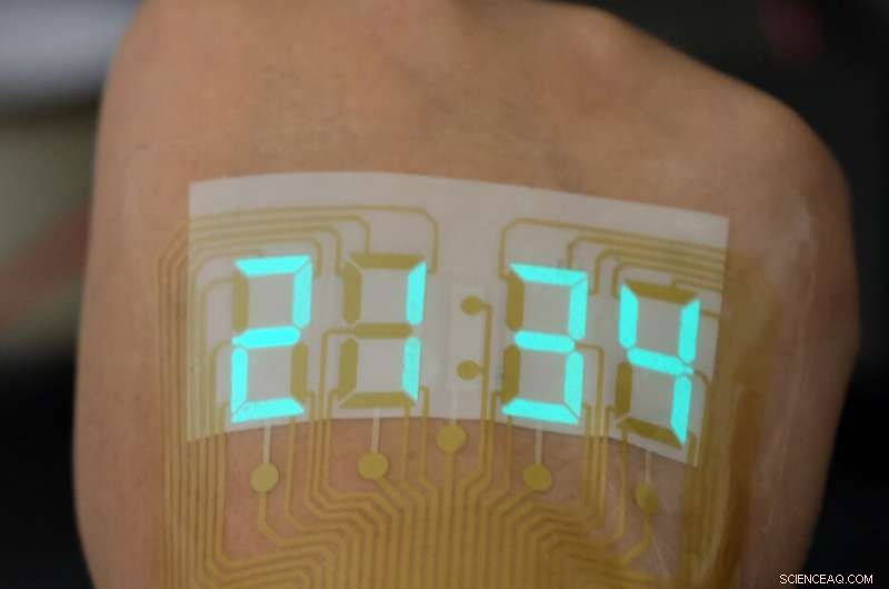 Flexible LED Stopwatch Illuminates Skin for Real-Time Performance Tracking