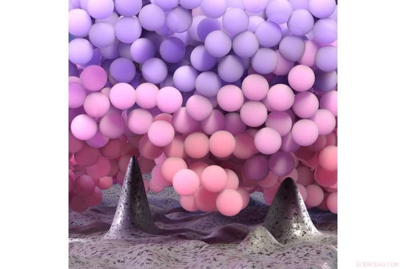 Rough Surfaces Accelerate Molecular Motion – 3D Imaging of Polymer Chains