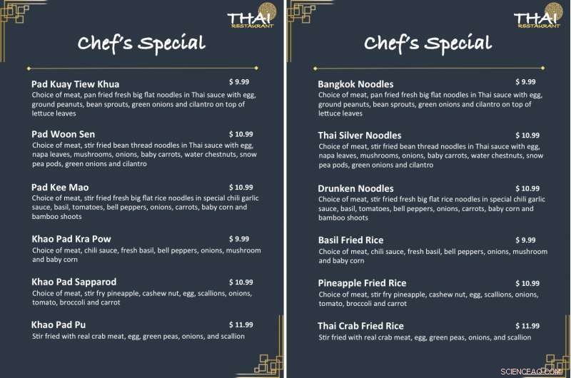 Menu Language and Authenticity: How Thai Noodle Names Influence Customer Perception