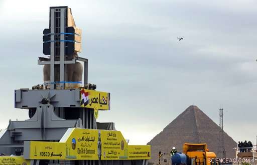 Egypt Unveils Ramses II Colossus in Grand Egyptian Museum Atrium