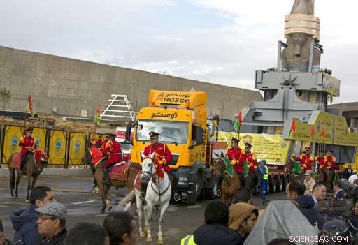 Egypt Unveils Ramses II Colossus in Grand Egyptian Museum Atrium