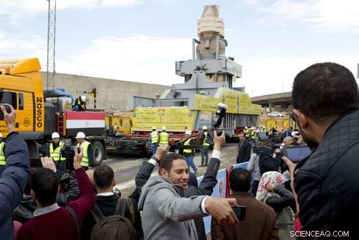 Egypt Unveils Ramses II Colossus in Grand Egyptian Museum Atrium