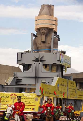 Egypt Unveils Ramses II Colossus in Grand Egyptian Museum Atrium