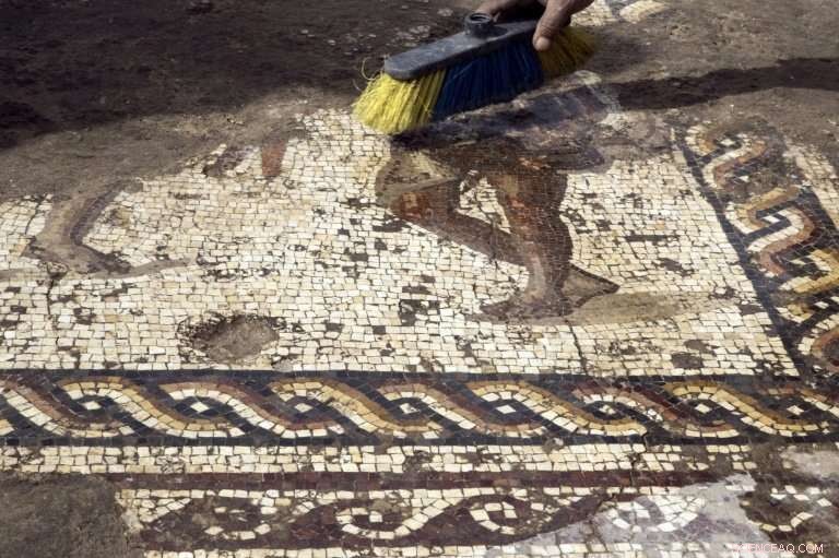 Rare Roman Mosaic Discovered in Ancient Caesarea by Israeli Archaeologists