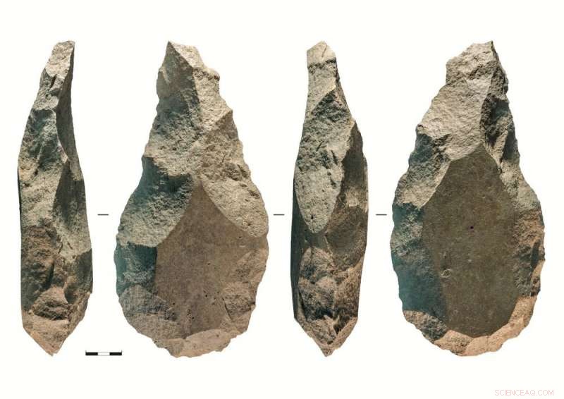 Giant Handaxes Reveal Coexistence of Distinct Early Human Groups in Ancient Europe