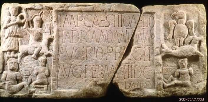 New Study Reveals Vibrant Red and Yellow Paint on Roman Antonine Wall