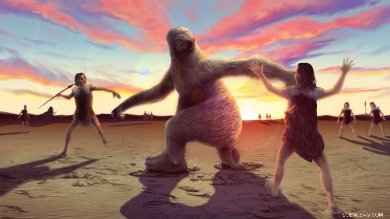 Unveiling Giant Sloth Hunting Strategies Through Ancient Human Footprints