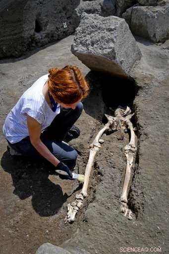 Pompeii Excavation Reveals Skeleton of Man Struck by Vesuvius Eruption