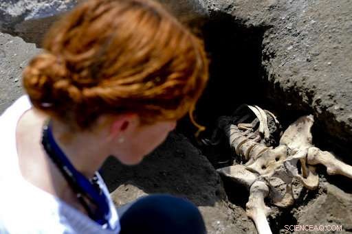 Pompeii Excavation Reveals Skeleton of Man Struck by Vesuvius Eruption