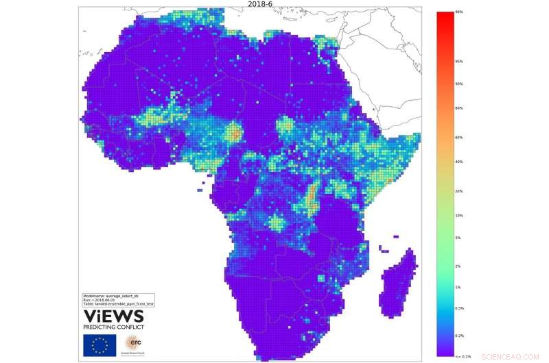ViEWS Launches First Public Forecasts: High Conflict Risk in Somalia, Nigeria, and Central Africa