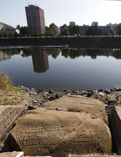 Drought Uncovers Historic Hunger Stones Along the Elbe River