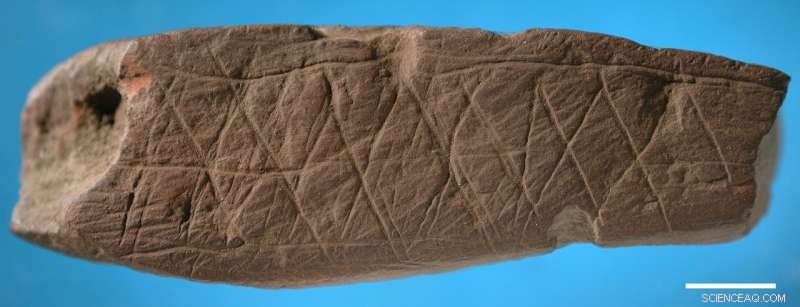 Ancient Silcrete Drawing in Blombos Cave Traces Human Art 73,000 Years Ago