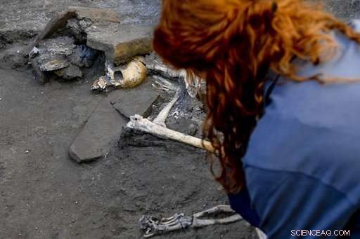 Pompeii Dig Uncovers Five Preserved Skeletons from Vesuvius Catastrophe
