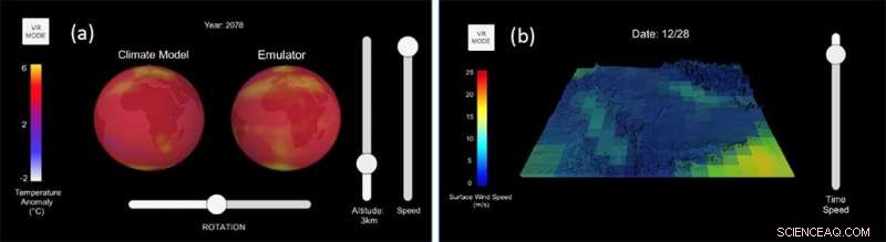 New VR Apps Offer Realistic Visual Comparison of Climate Models and Statistical Emulators
