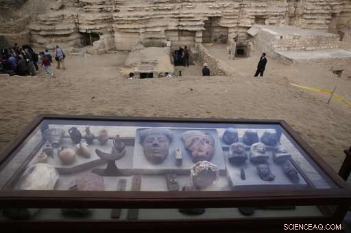 New Egyptian Tombs Unearthed, Containing Mummified Cats and Wooden Animal Statues