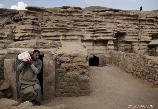 New Egyptian Tombs Unearthed, Containing Mummified Cats and Wooden Animal Statues