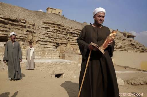 New Egyptian Tombs Unearthed, Containing Mummified Cats and Wooden Animal Statues