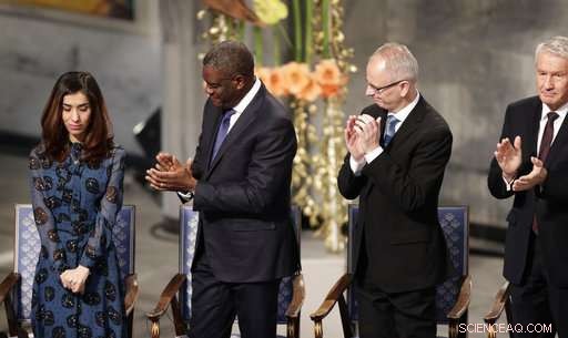 Nobel Peace laureates urge global action to end sexual violence