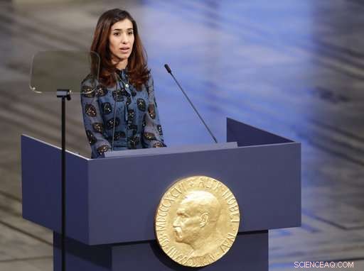 Nobel Peace laureates urge global action to end sexual violence