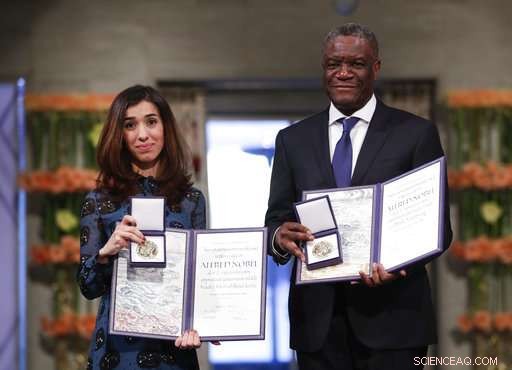 Nobel Peace laureates urge global action to end sexual violence