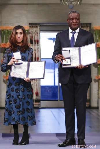 Nobel Peace laureates urge global action to end sexual violence