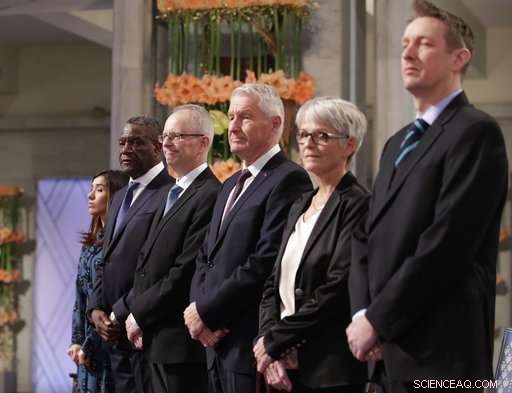 Nobel Peace laureates urge global action to end sexual violence