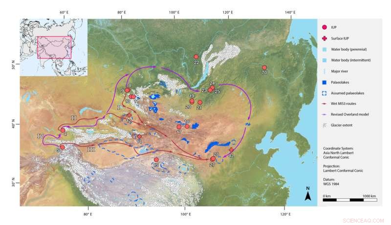 Early Humans Traveled Northern Routes to Reach Eastern Asia