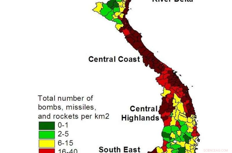 Long-Term Health Impact of Vietnam War Bombing: Generational Consequences