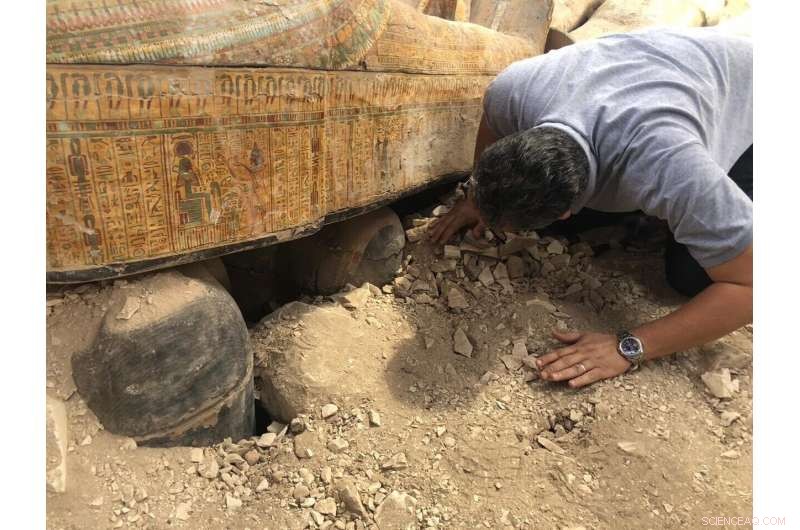 Egyptian Archaeologists Discover 20 Ancient Coffins in Luxor s Asasif Necropolis
