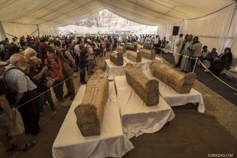 Egypt Reveals Rare Collection of 30 Ancient Wooden Coffins Discovered in Luxor s Valley of the Kings