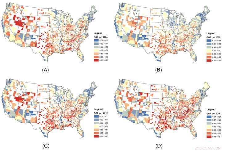Political Extremes Shape Migration: Counties Act as Pull Factors