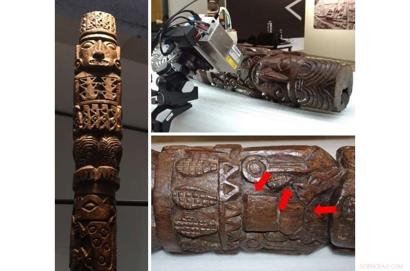 Ancient Peruvian Pachacamac Idol Revealed: Symbolic Paintings Decoded