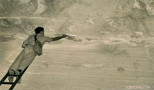 Dinosaur Footprints on Cave Ceiling Deciphered: 200-Million-Year Mystery Solved