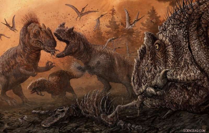 Jurassic Dinosaurs Adapted to Stress: Scavenging and Possible Cannibalism Revealed by Bite Mark Study