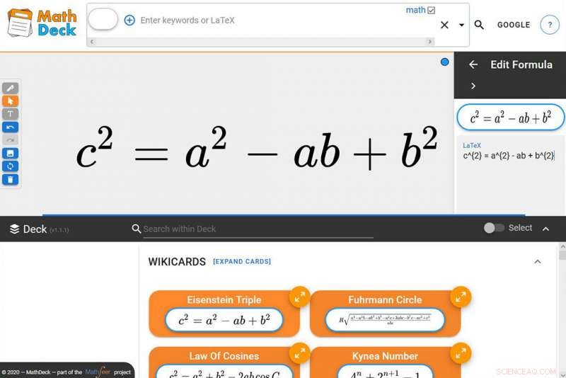 MathDeck: RIT’s User‑Friendly, Math‑Aware Search Tool