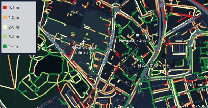 Loosening Social Distancing Rules Enhances Pedestrian Accessibility in UK Cities