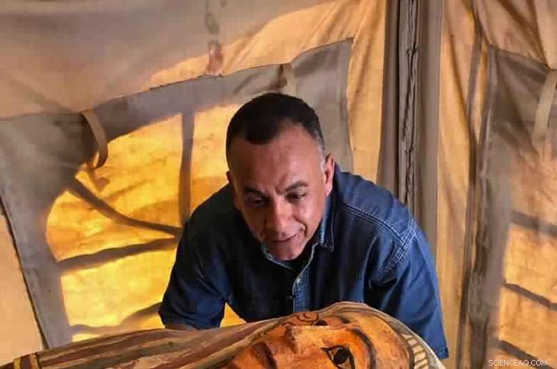 Egyptian Archaeologists Discover 27 Ancient Coffins Near Saqqara s Step Pyramid
