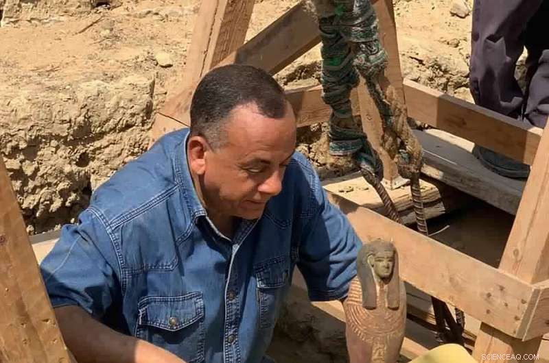 Egyptian Archaeologists Discover 27 Ancient Coffins Near Saqqara s Step Pyramid