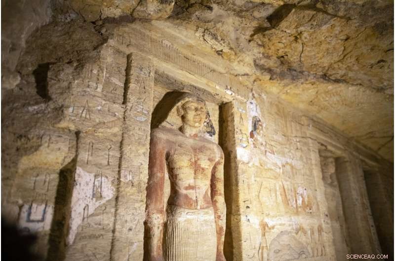 Egypt’s Archaeologists Unveil 59 Ancient Coffins Near Saqqara Pyramids